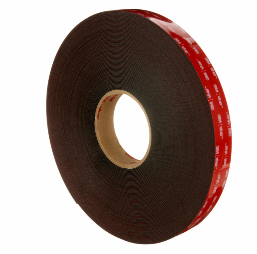 3M™ VHB™ 双面胶带 5925, 黑色, 24 英寸 x 36 码, 1 卷/箱